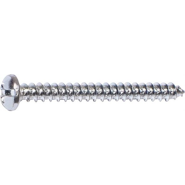 Midwest Fastener Thread Cutting Screw, #6 x 1-1/2 in, Zinc Plated Combination Phillips/Slotted Drive 03163